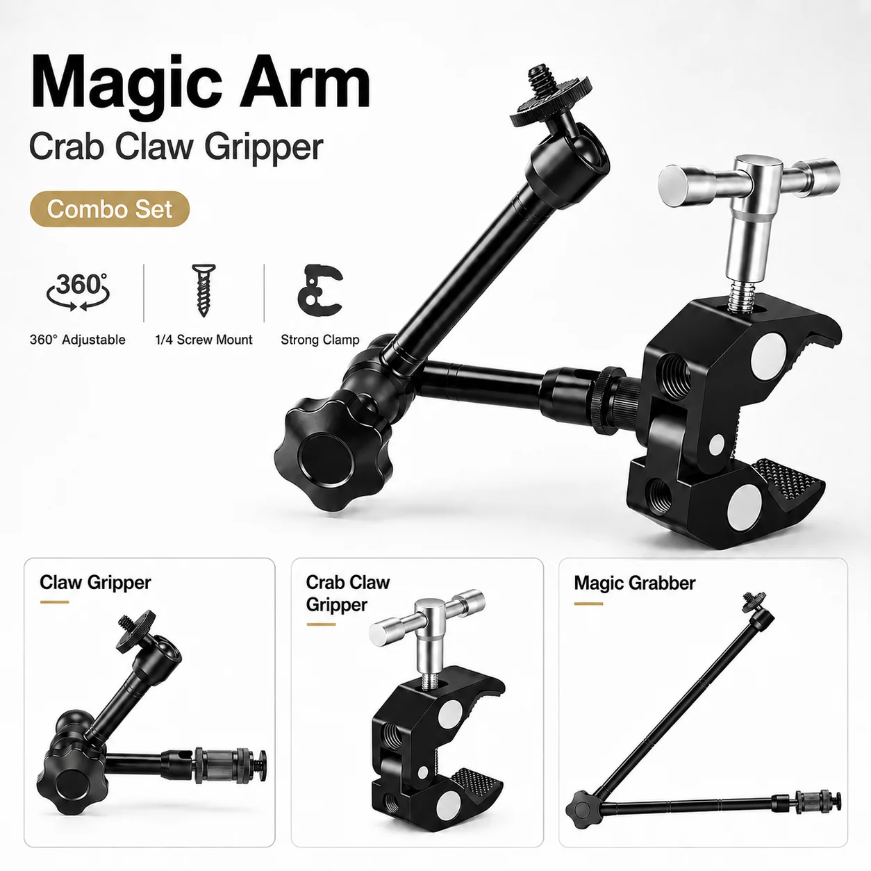 Monitor Arm Clamp - Волшебная подставка-держатель Magic Arm 7/11/20 дюймов