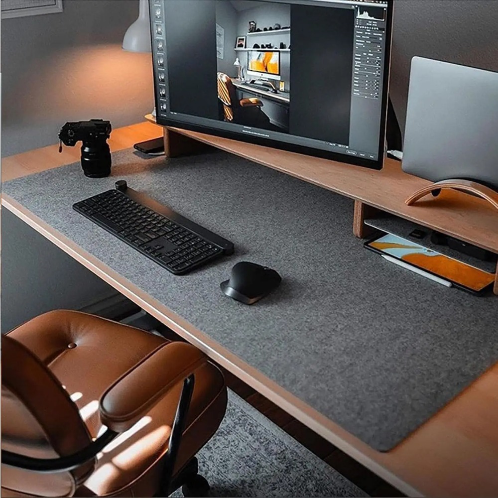 Desk Setup Cozy - Фетровый настольный коврик, компьютерный коврик для