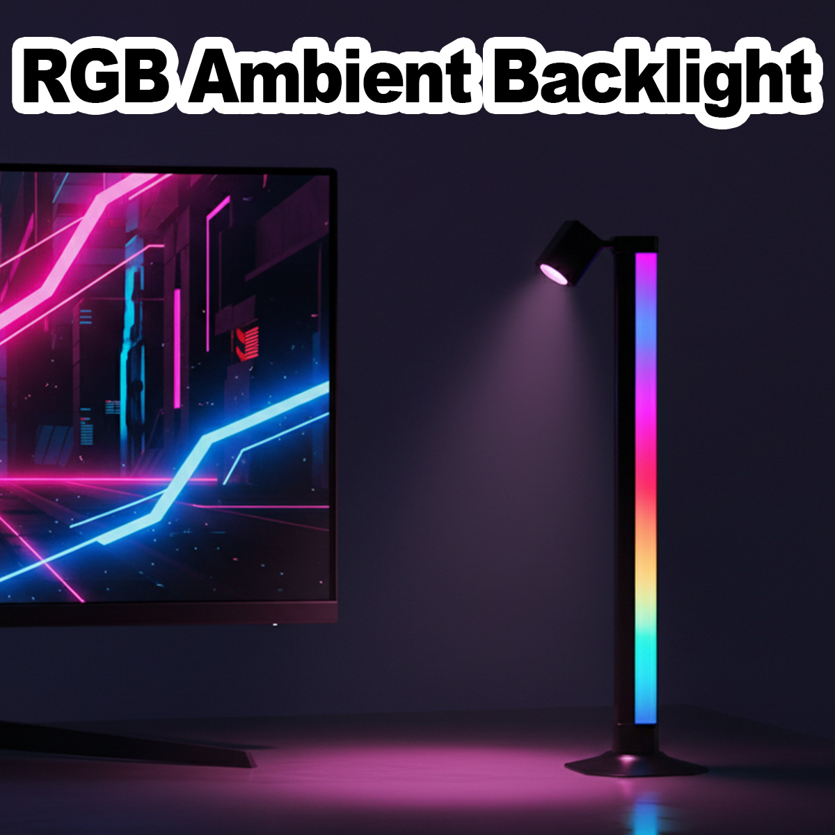 Desk Setup Background - Умная светодиодная лампа RGB с синхронизацией