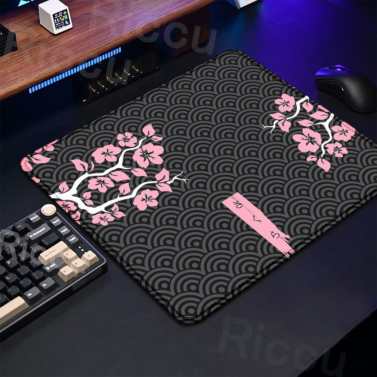 Фиолетовый Настольный коврик с – обзор и цена Korean Desk Setup
