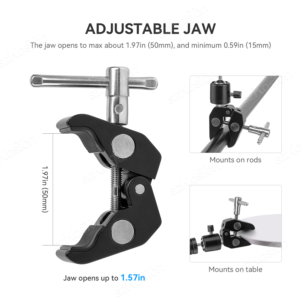 Металлический супер-зажим для  – обзор и цена Monitor Arm Clamp