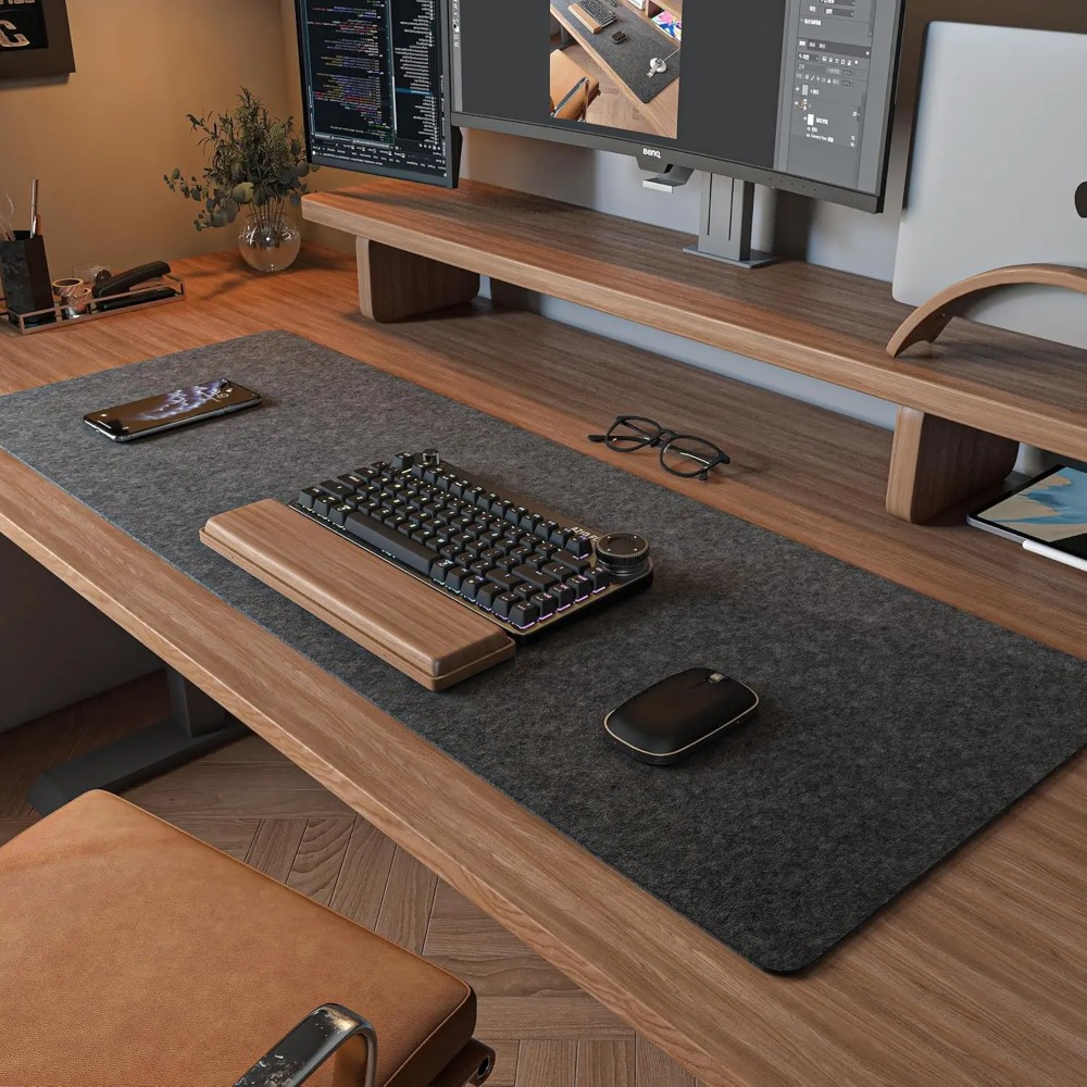 Фетровый настольный коврик, ко – обзор и цена Desk Setup Cozy