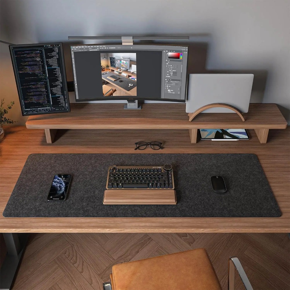 Фетровый настольный коврик, ко – обзор и цена Desk Setup Cozy