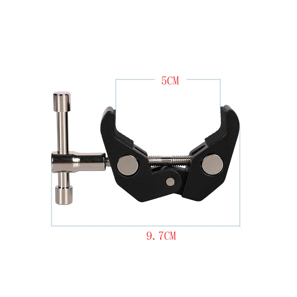 Металлический супер-зажим 1/4  – обзор и цена Monitor Arm Clamp