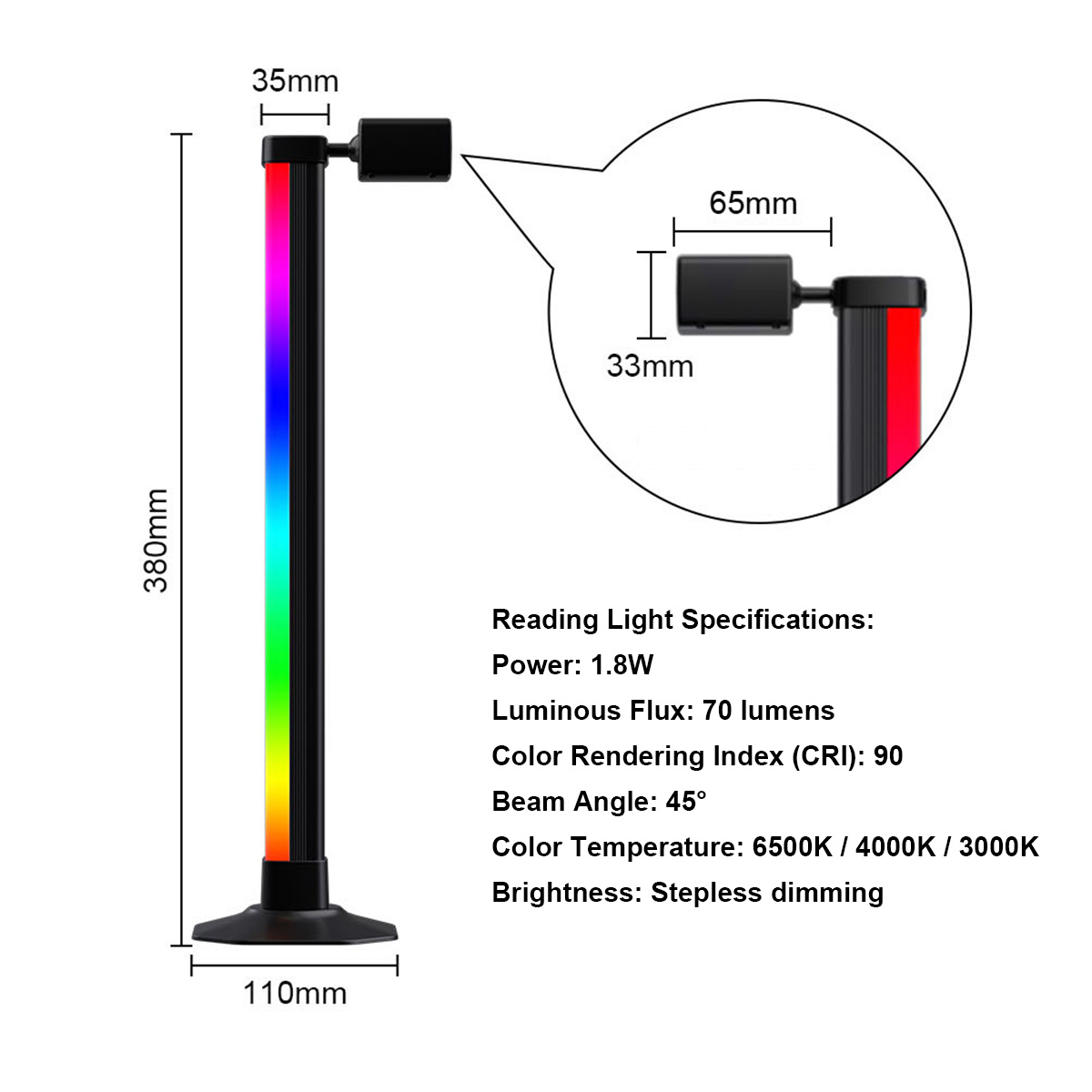 Умная светодиодная лампа RGB с – обзор и цена Desk Setup Background